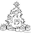 laminas para colorear dibujos de &aacute;rboles, arbolitos navide&ntilde;os para navidad 02